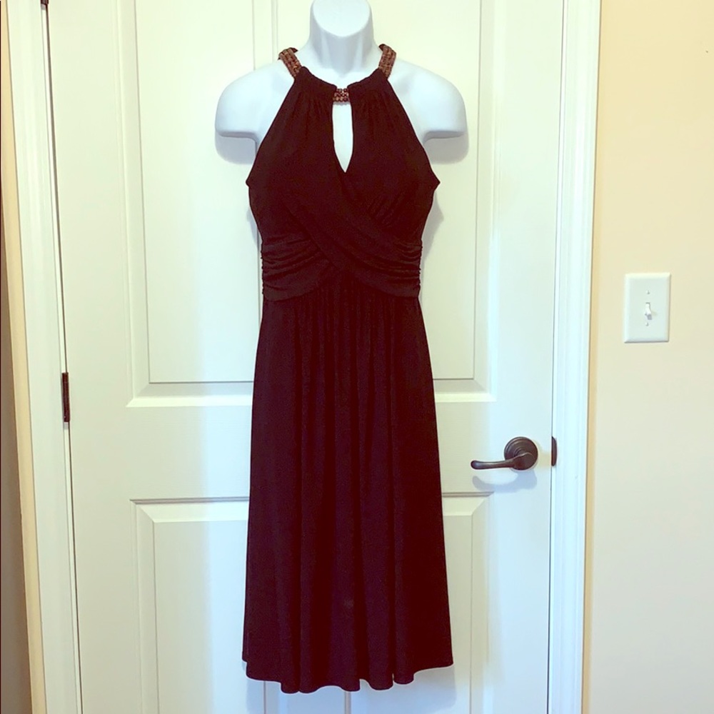 Jones New York Black Halter Dress (size 12)